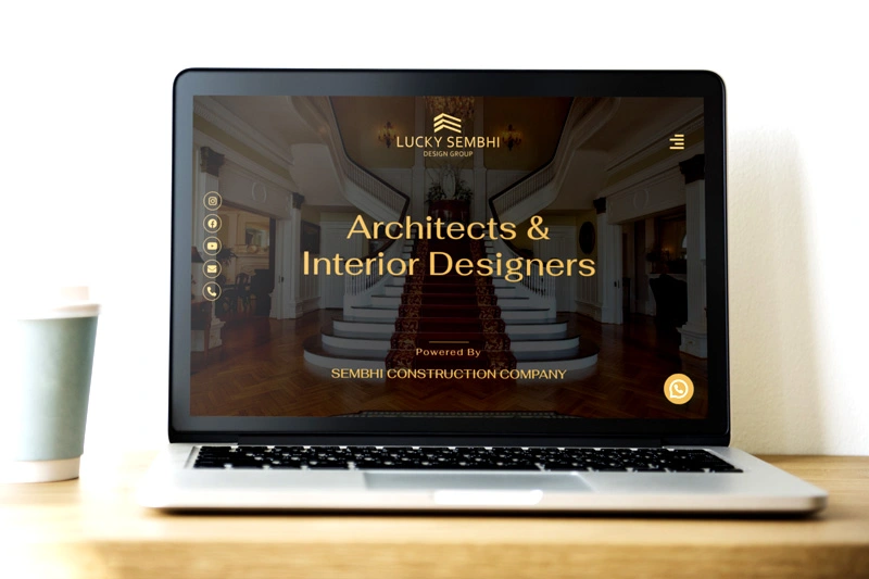 architect lucky sembhi website design by divyanshi juneja website designer