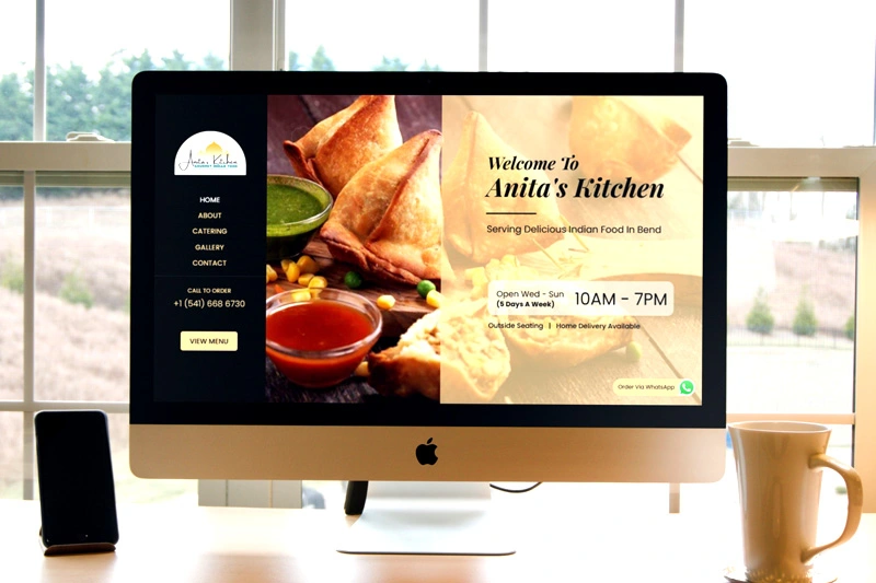 restaurant website design by divyanshi juneja web designer